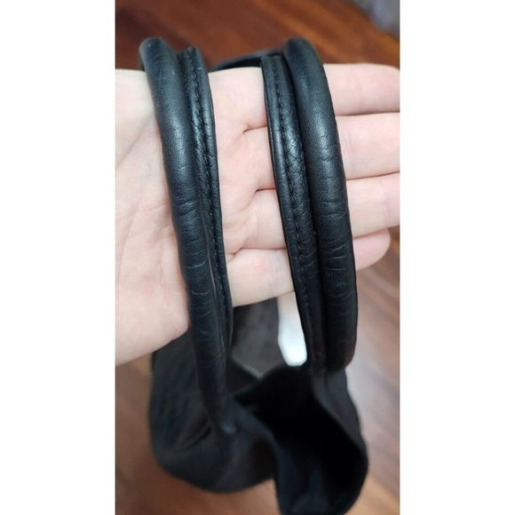 Daniella Lehavi Personals Oversized Snake Print Tote Bag Black Gray Leather - Picture 8 of 12